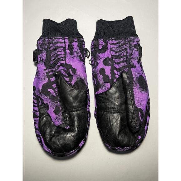 Obermeyer Pullover Jacket Womens Small Purple Black New Arc Ski Hooded Mittens - Picture 9 of 15